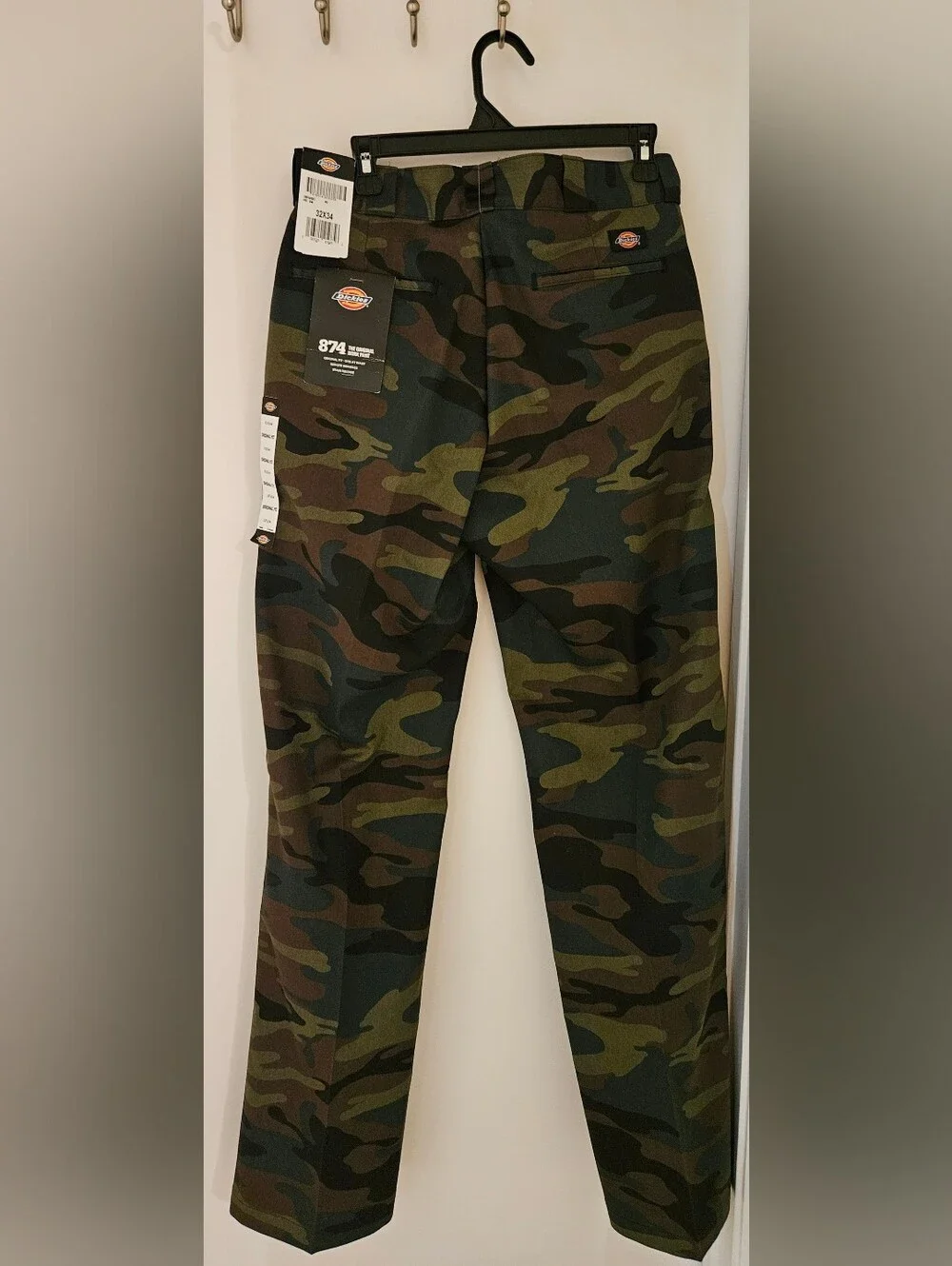 Dickies 874 Original Fit Camo Work Pants Men Size 32x34 NWT